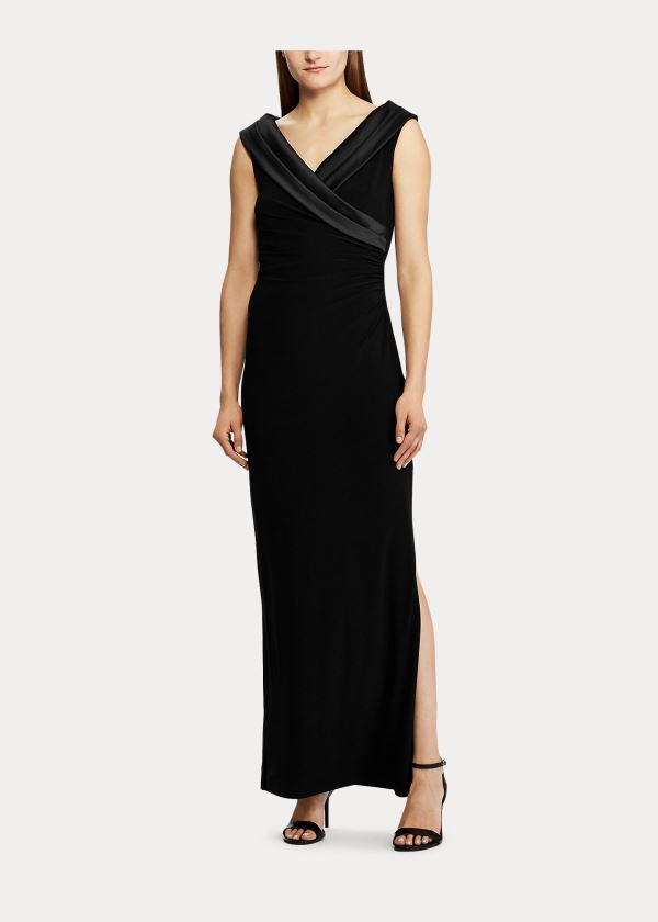 Women's Ralph Lauren Crepe Off-the-Shoulder Gowns | 301975KPF